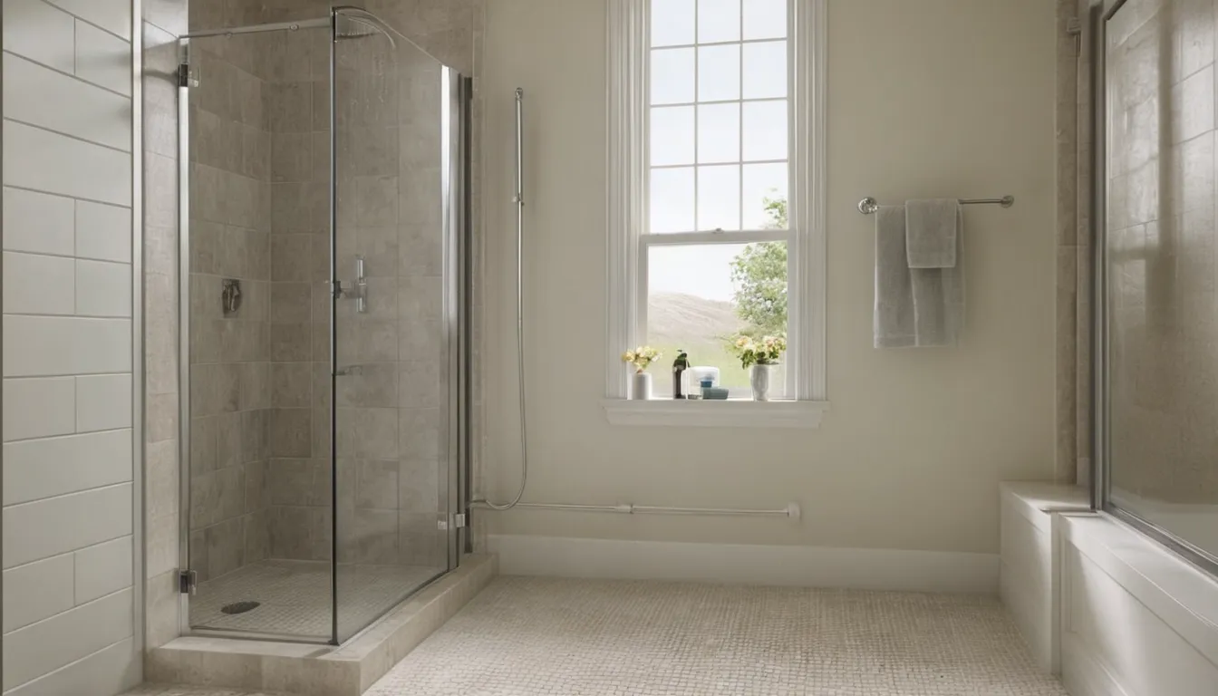 A tidy accessible shower in a home in Eagle Harbor